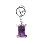 Amethyst Bear Keychain