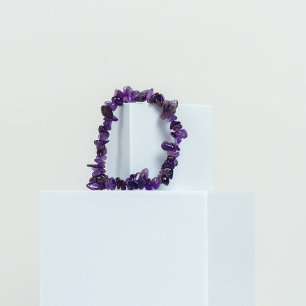 Amethyst Chip Bracelet
