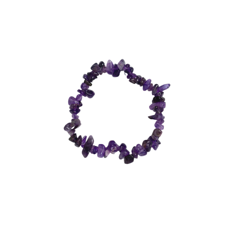 Amethyst Chip Bracelet