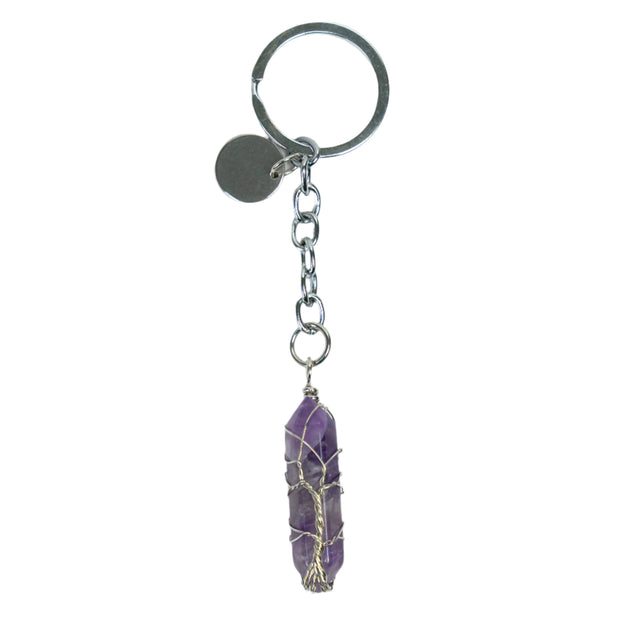 Amethyst Tower Keychain