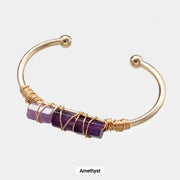 Amethyst Gold Bangle