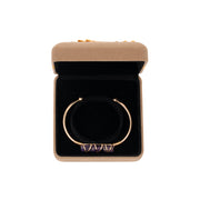Amethyst Gold Bangle