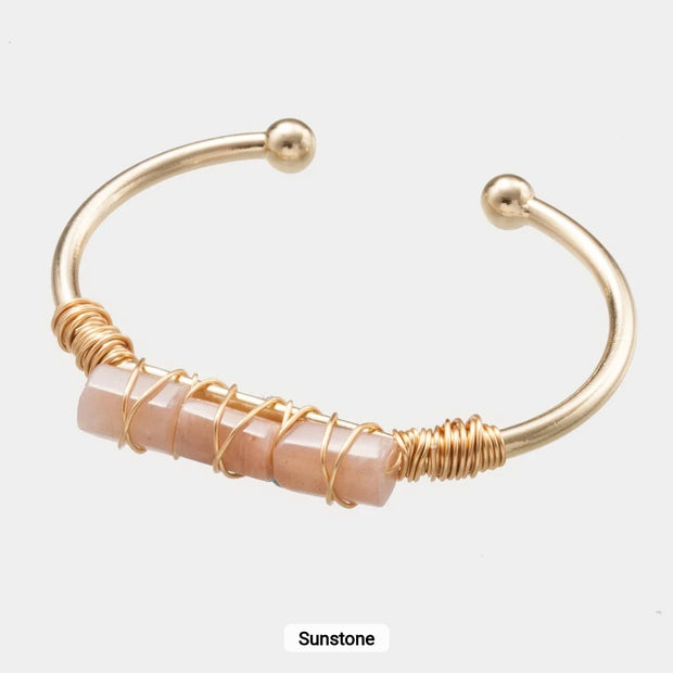 Sunstone Gold Bangle