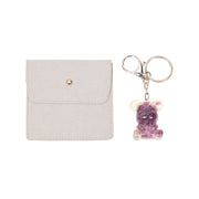 Amethyst Bear Keychain