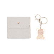 Lavender Amethyst Bear Keychain