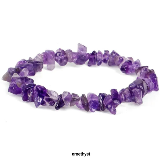 Amethyst Chip Bracelet