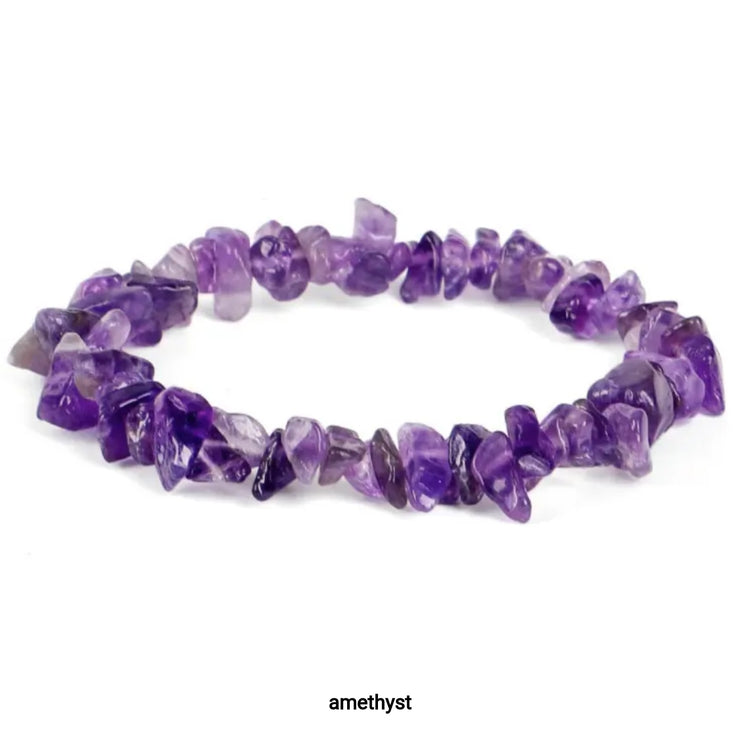 Amethyst Chip Bracelet