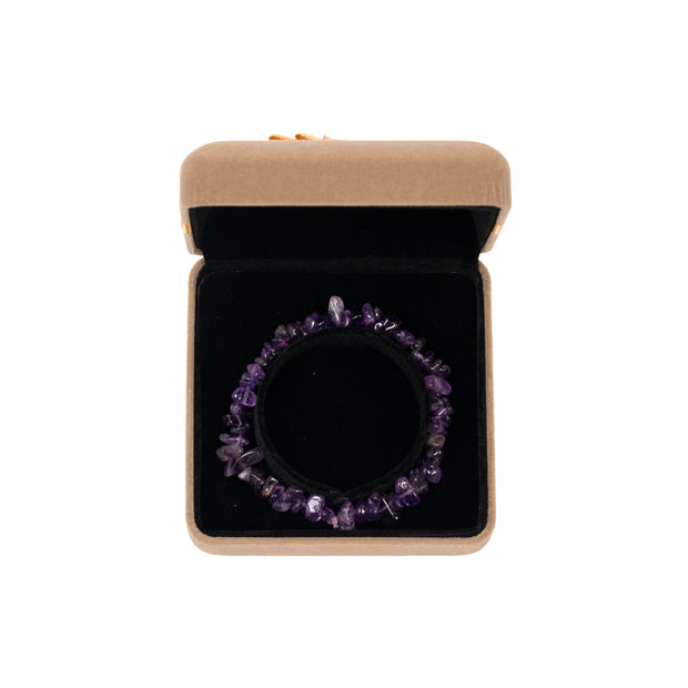 Amethyst Chip Bracelet