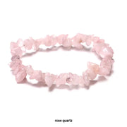Rose Quartz Amethyst Chip Bracelet