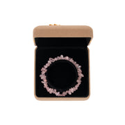 Rose Quartz Amethyst Chip Bracelet