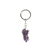 Dangling Amethyst Keychain