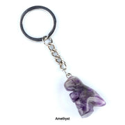 Amethyst Dino Keychain