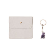 Amethyst Dino Keychain