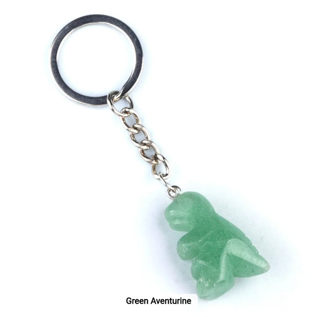 Aventurine Dino Keychain
