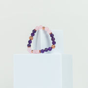 Rose Quartz Amethyst Bracelet