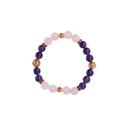 Rose Quartz Amethyst Bracelet