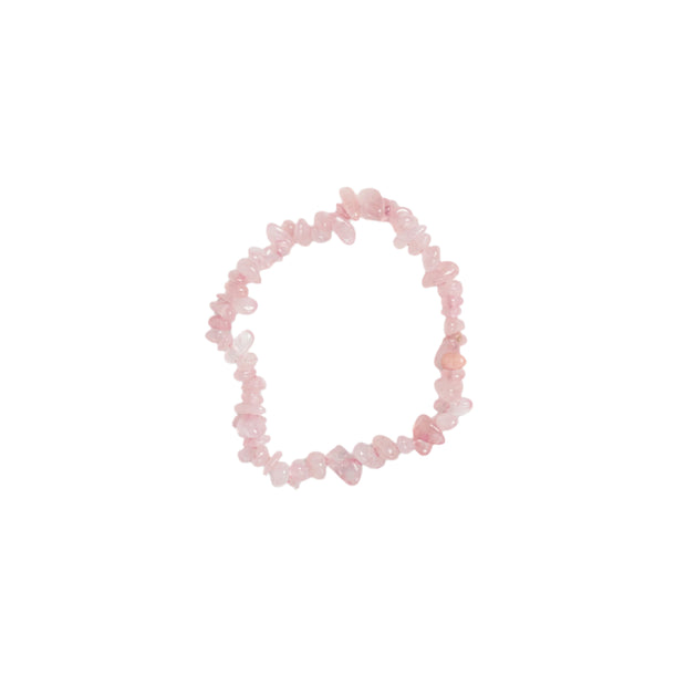 Rose Quartz Amethyst Chip Bracelet