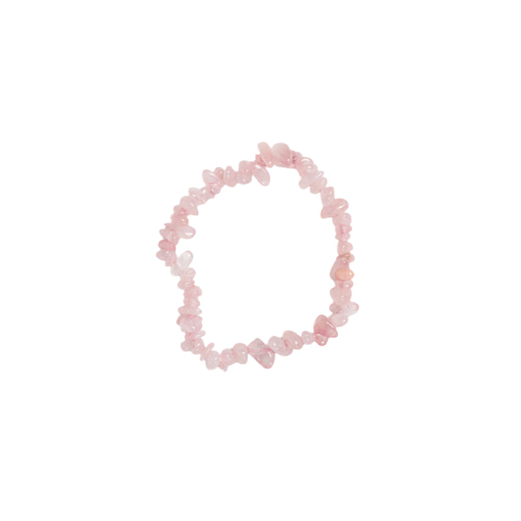Rose Quartz Amethyst Chip Bracelet