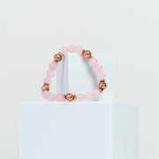 Rose Quartz Rose Gold Bracelet