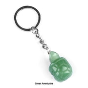 Aventurine Turtle Keychain