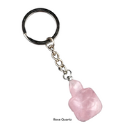 Rose Quartz Turtle Keychain