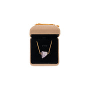 Light Amethyst Stone Gold Bracelet