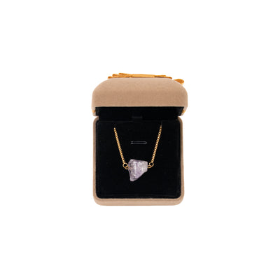 Light Amethyst Stone Gold Bracelet