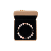 Matte Pink Zebra Jasper Bracelet