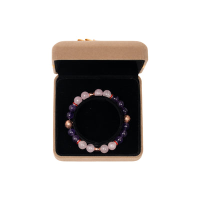 Rose Quartz Amethyst Bracelet