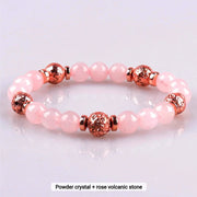 Rose Quartz Rose Gold Bracelet