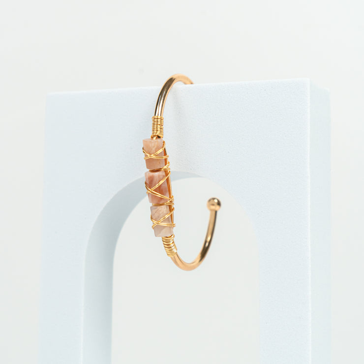 Sunstone Gold Bangle