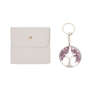 Amethyst Tree Keychain